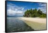 Turquoise water and white sand beach, White Island, Buka, Bougainville, Papua New Guinea, Pacific-Michael Runkel-Framed Stretched Canvas