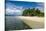 Turquoise water and white sand beach, White Island, Buka, Bougainville, Papua New Guinea, Pacific-Michael Runkel-Stretched Canvas