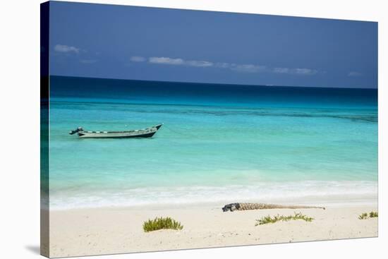 Turquoise Water at the Beach in Shuab Bay on the West Coast of the Island of Socotra-Michael Runkel-Stretched Canvas