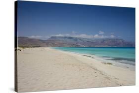 Turquoise Water at the Beach in Shuab Bay on the West Coast of the Island of Socotra-Michael Runkel-Stretched Canvas