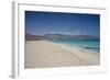 Turquoise Water at the Beach in Shuab Bay on the West Coast of the Island of Socotra-Michael Runkel-Framed Photographic Print