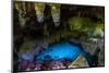 Turquoise water in the Grotto, Christmas island, Australia-Michael Runkel-Mounted Photographic Print