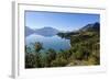 Turquoise Water of Lake Wakatipu, around Queenstown, Otago, South Island, New Zealand, Pacific-Michael Runkel-Framed Photographic Print