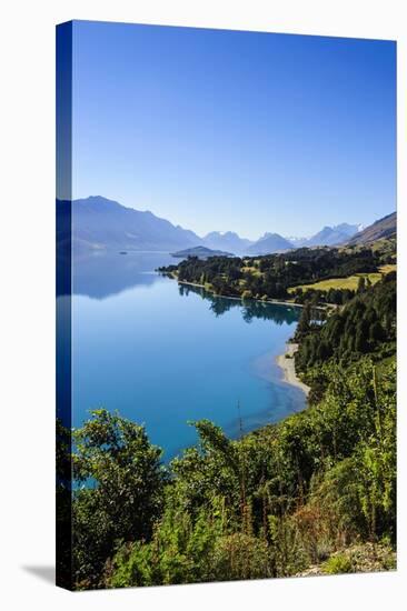 Turquoise Water of Lake Wakatipu, around Queenstown, Otago, South Island, New Zealand, Pacific-Michael Runkel-Stretched Canvas