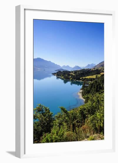 Turquoise Water of Lake Wakatipu, around Queenstown, Otago, South Island, New Zealand, Pacific-Michael Runkel-Framed Photographic Print