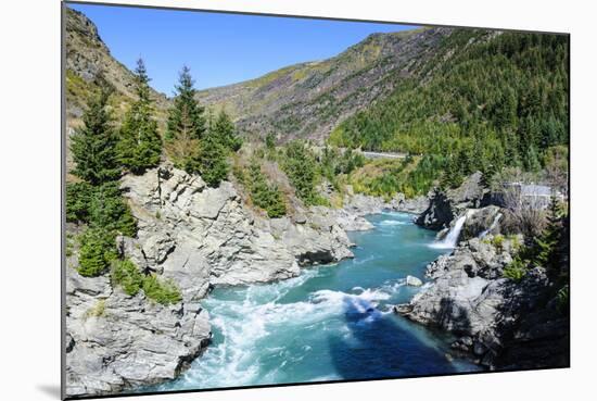 Turquoise Water of the Kawarau River in the Kawarau Gorge, Otago, South Island-Michael Runkel-Mounted Photographic Print