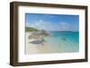 Turquoise Waters and a White Sand Beach, Exumas, Bahamas, West Indies, Caribbean, Central America-Michael Runkel-Framed Photographic Print