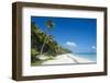 Turquoise waters and white sand beach, Ouvea, Loyalty Islands, New Caledonia, Pacific-Michael Runkel-Framed Photographic Print