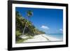 Turquoise waters and white sand beach, Ouvea, Loyalty Islands, New Caledonia, Pacific-Michael Runkel-Framed Photographic Print