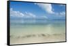 Turquoise waters and white sand beach, Ouvea, Loyalty Islands, New Caledonia, Pacific-Michael Runkel-Framed Stretched Canvas