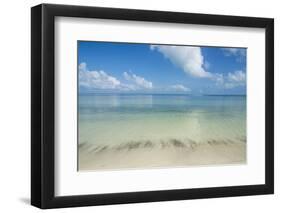 Turquoise waters and white sand beach, Ouvea, Loyalty Islands, New Caledonia, Pacific-Michael Runkel-Framed Photographic Print