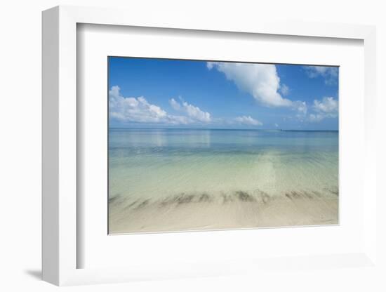 Turquoise waters and white sand beach, Ouvea, Loyalty Islands, New Caledonia, Pacific-Michael Runkel-Framed Photographic Print