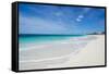 Turquoise waters and whites sand on the world class Shoal Bay East beach, Anguilla, British Oversea-Michael Runkel-Framed Stretched Canvas