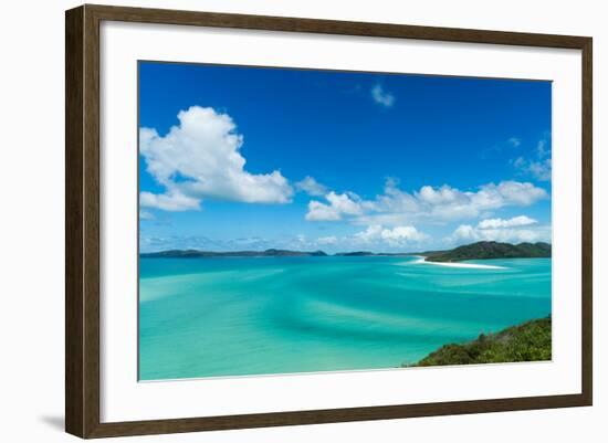 Turquoise waters around Whitsunday Island in Queensland, Australia, Pacific-Logan Brown-Framed Photographic Print