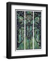 Turquoise Window Jewels-Mindy Sommers-Framed Premium Giclee Print