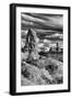 Turret Arch and La Sal Mountains at Sunset with Clouds, Utah, Arches National Park-Judith Zimmerman-Framed Photographic Print