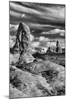 Turret Arch and La Sal Mountains at Sunset with Clouds, Utah, Arches National Park-Judith Zimmerman-Mounted Photographic Print