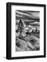 Turret Arch and La Sal Mountains at Sunset with Clouds, Utah, Arches National Park-Judith Zimmerman-Framed Photographic Print