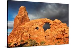 Turret Arch, Arches National Park, Utah-Geraint Tellem-Stretched Canvas