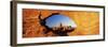 Turret Arch Through North Window at Sunrise, Arches National Park, Moab, Utah, USA-Lee Frost-Framed Photographic Print