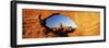 Turret Arch Through North Window at Sunrise, Arches National Park, Moab, Utah, USA-Lee Frost-Framed Photographic Print