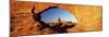 Turret Arch Through North Window at Sunrise, Arches National Park, Moab, Utah, USA-Lee Frost-Mounted Photographic Print