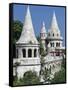 Turrets of Fishermen's Bastion (Halaszbastya), Buda, Budapest, Hungary, Europe-Stuart Black-Framed Stretched Canvas