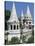 Turrets of Fishermen's Bastion (Halaszbastya), Buda, Budapest, Hungary, Europe-Stuart Black-Stretched Canvas