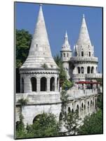 Turrets of Fishermen's Bastion (Halaszbastya), Buda, Budapest, Hungary, Europe-Stuart Black-Mounted Photographic Print