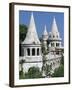 Turrets of Fishermen's Bastion (Halaszbastya), Buda, Budapest, Hungary, Europe-Stuart Black-Framed Photographic Print