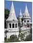 Turrets of Fishermen's Bastion (Halaszbastya), Buda, Budapest, Hungary, Europe-Stuart Black-Mounted Photographic Print