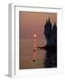 Turrets of the 16th Century Belem Tower Silhouetted in the Sunset, in Lisbon, Portugal, Europe-Westwater Nedra-Framed Photographic Print