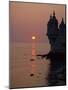 Turrets of the 16th Century Belem Tower Silhouetted in the Sunset, in Lisbon, Portugal, Europe-Westwater Nedra-Mounted Photographic Print