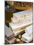 Turron (Spain), Torrone (Italy) or Nougat (Morocco), Confection of Honey, Sugar, Egg White and Nuts-Nico Tondini-Mounted Photographic Print