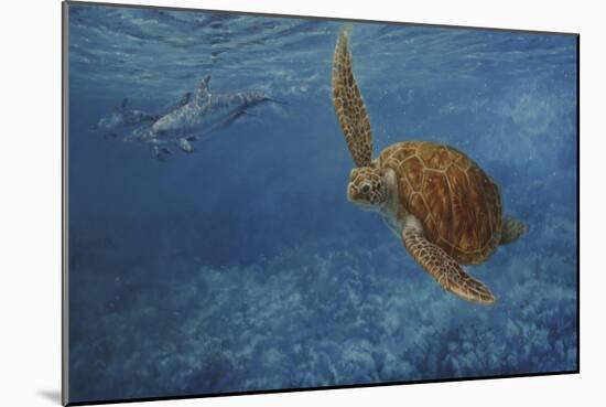 Turtle 1-Michael Jackson-Mounted Giclee Print