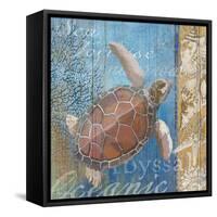 Turtle and Sea-null-Framed Stretched Canvas