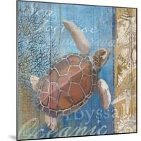 Turtle and Sea-null-Mounted Giclee Print