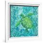 Turtle Batik Sq-Paul Brent-Framed Art Print