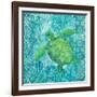 Turtle Batik Sq-Paul Brent-Framed Art Print