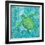 Turtle Batik Sq-Paul Brent-Framed Art Print