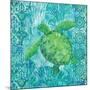 Turtle Batik Sq-Paul Brent-Mounted Art Print