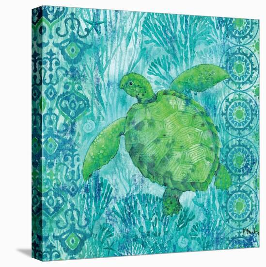 Turtle Batik Sq-Paul Brent-Stretched Canvas