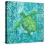 Turtle Batik Sq-Paul Brent-Stretched Canvas