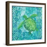 Turtle Batik Sq-Paul Brent-Framed Art Print