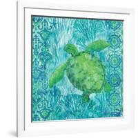 Turtle Batik Sq-Paul Brent-Framed Art Print