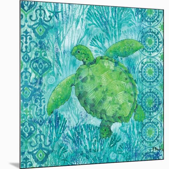 Turtle Batik Sq-Paul Brent-Mounted Art Print