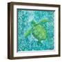 Turtle Batik Sq-Paul Brent-Framed Art Print