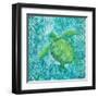 Turtle Batik Sq-Paul Brent-Framed Art Print