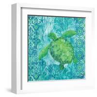 Turtle Batik Sq-Paul Brent-Framed Art Print