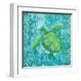 Turtle Batik Sq-Paul Brent-Framed Art Print